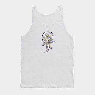 Wisteria watercolor flower Tank Top